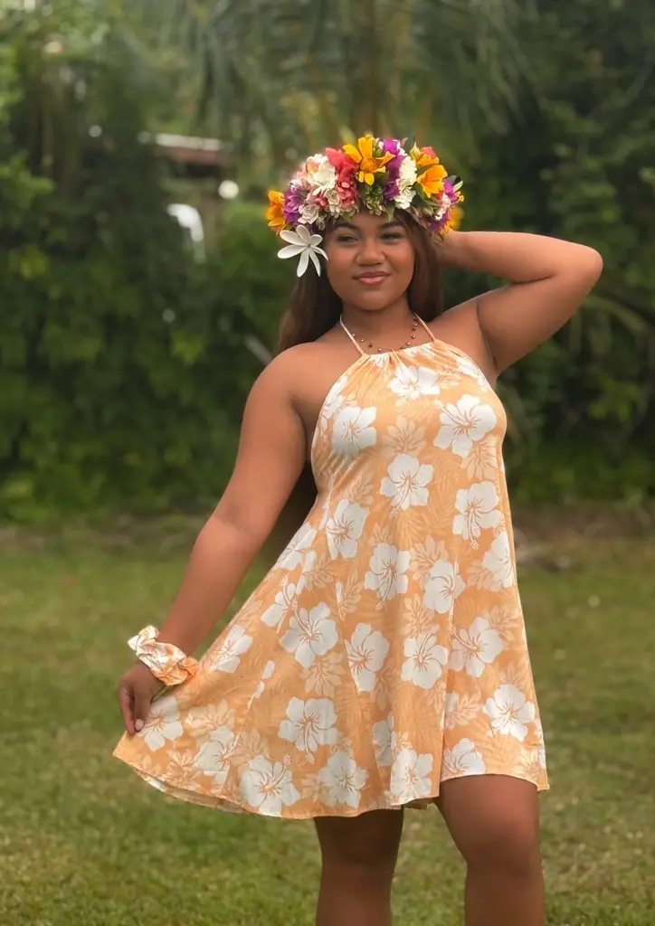 Aroa Dress Orange