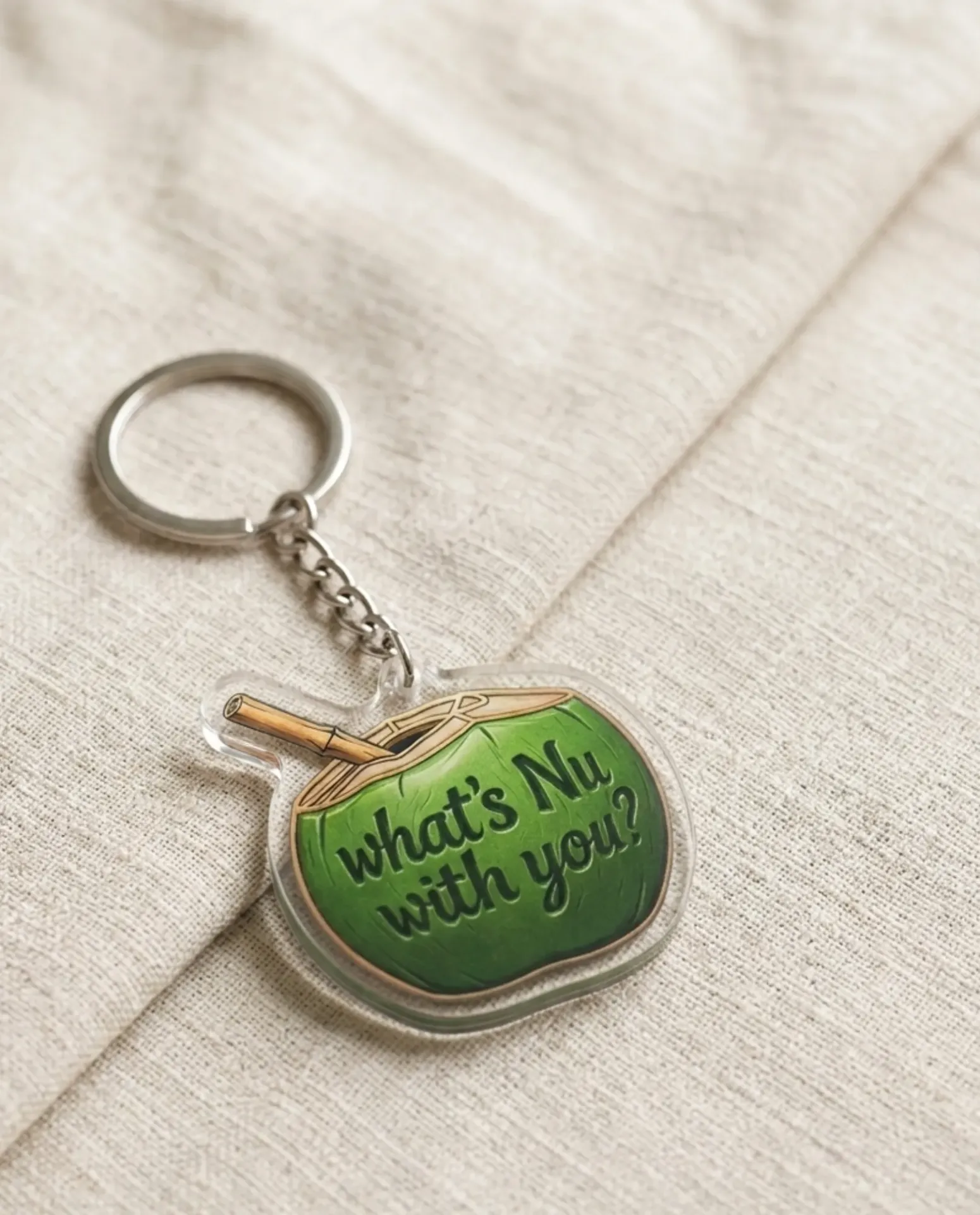 What's Nu With You? Keychain