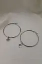 Kaute Tivaevae Hoop Earrings SILVER