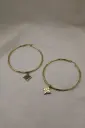 Kaute Tivaevae Hoop Earrings GOLD