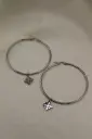 'Ara Tivaevae Hoop Earrings SILVER 