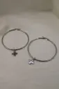 Kuru Tivaevae Hoop Earrings SILVER 
