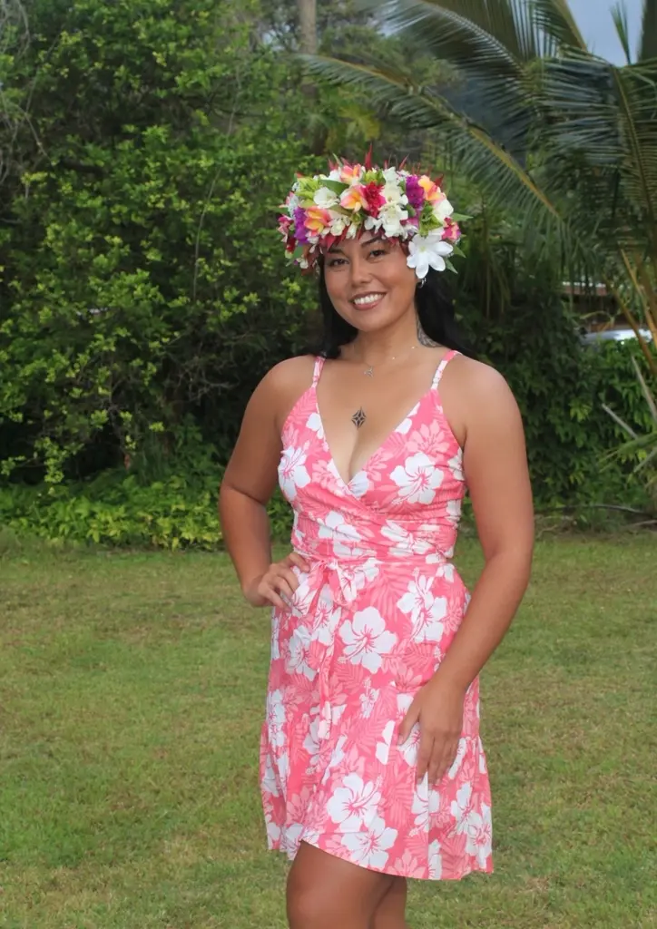 Nane Wrap Dress CORAL (Small)
